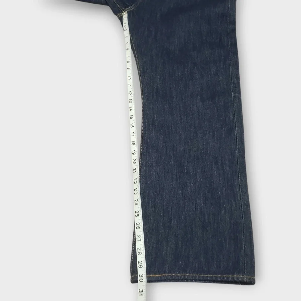 NWOT Levis 501 Original Fit Jeans Mens 38x30 Dark Wash Blue Denim Button Fly